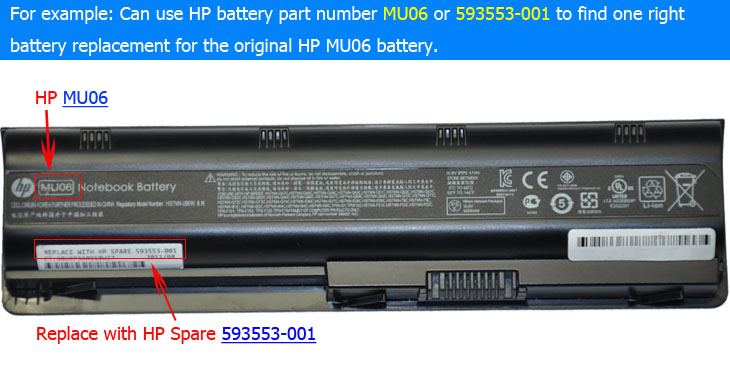 hp Battery Part number