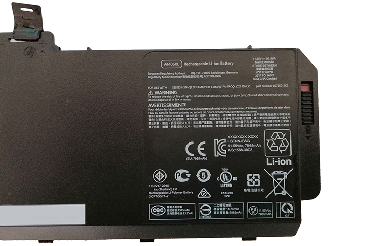 Battery for HP HSTNN-IB8G laptop