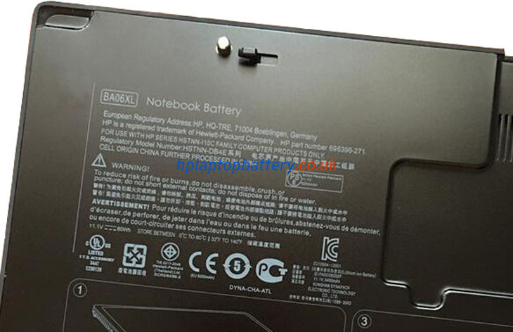 Battery for HP HSTNN-IB3Z laptop