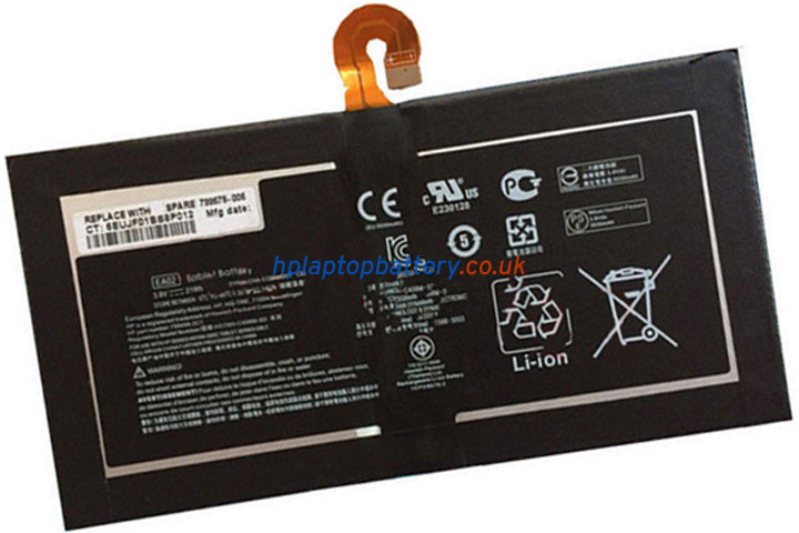 Battery for HP Pro Tablet 608 G1 laptop