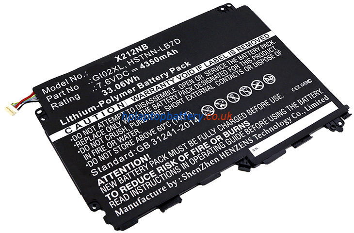 Battery for HP Pavilion X2 12-B002NF laptop
