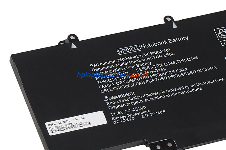 Battery for HP Envy X360 15-U032NG laptop