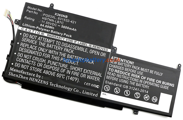 Battery for HP Spectre X360 15-AP012DX laptop