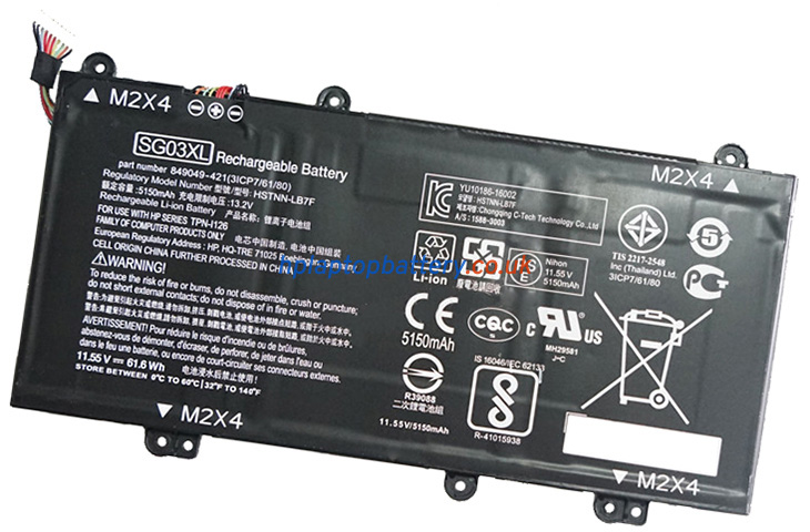 Battery for HP SGO3XL laptop