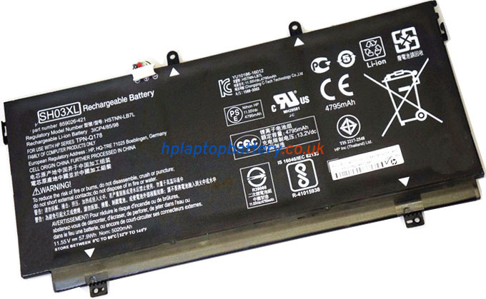 Battery for HP SH03058XL laptop