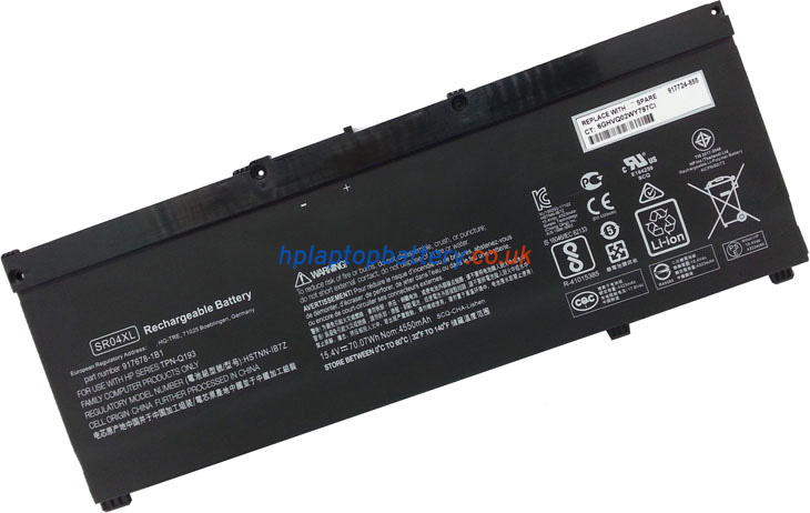 Battery for HP Omen 15-DC0036UR laptop