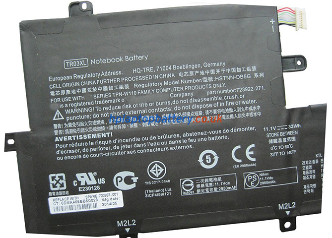 Battery for HP 723922-171 laptop