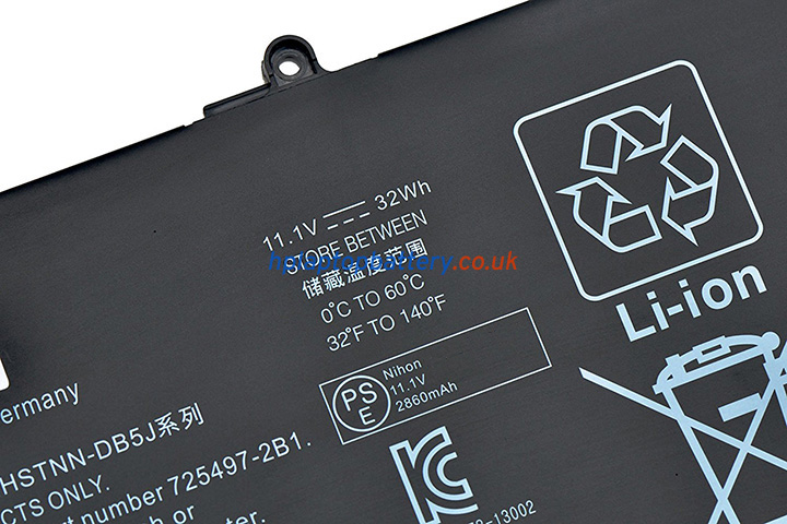 Battery for HP HSTNN-IB5J laptop