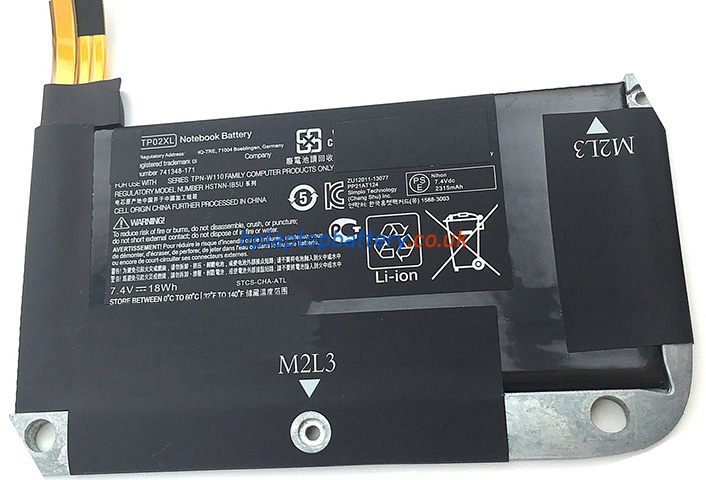 Battery for HP HSTNN-IB5U laptop